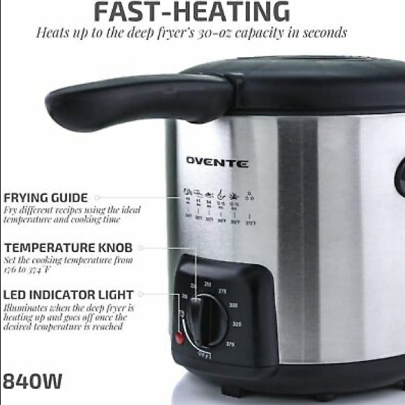 Ovente Non-Stick Deep Fryer - Picture 3 of 7